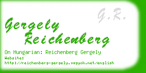 gergely reichenberg business card